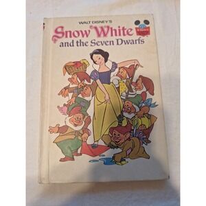 Walt Disney's "Snow White And The Seven Dwarfs" Hardback Vintage 1973 Random NY